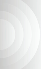 White gradient background. Abstract circle design. Vector illustration semi circle. Eps10