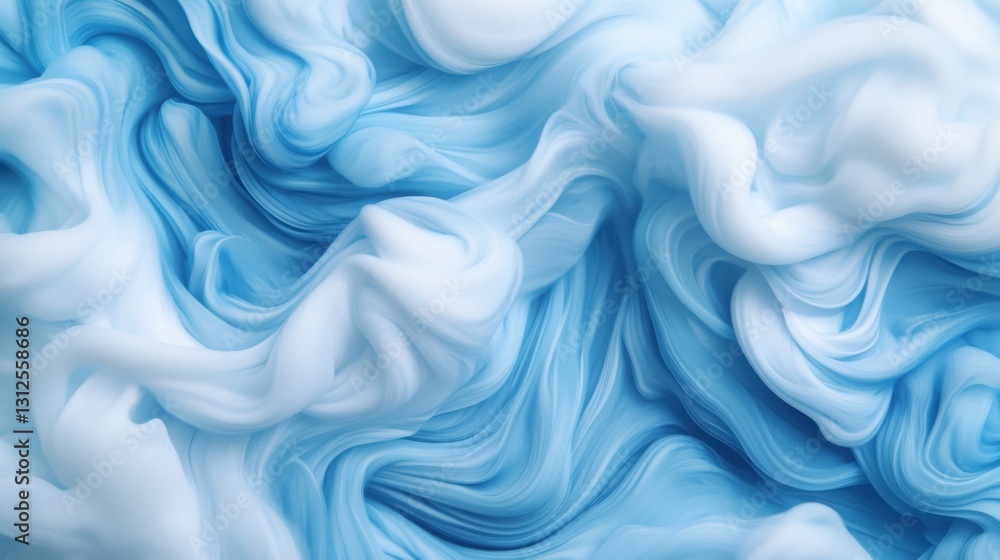 Poster a macro shot of ink drops swirling in water, forming abstract and mesmerizing patterns