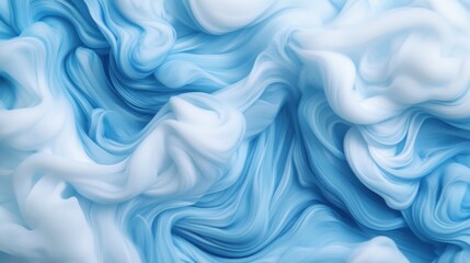 Fototapeta premium A macro shot of ink drops swirling in water, forming abstract and mesmerizing patterns