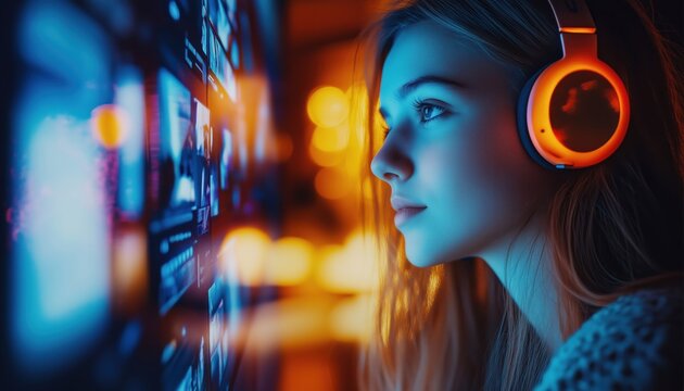 Women Are Actively Searching For Video Content On The Internet For Entertainment Streaming, Learning Purposes, And Watching Shows, Music, And Lessons.