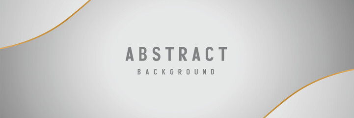 Gold-accented gray abstract background; website banner