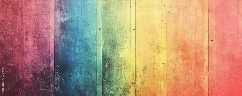 Poster retro gradient background with grain texture