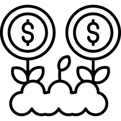 Fototapeta premium Growth Icon Vector Element