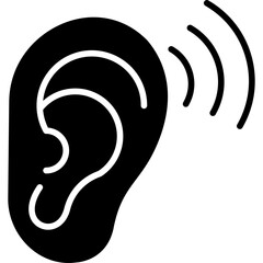 Ear Icon Vector Element