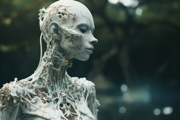 Cyborg prototype on a city street