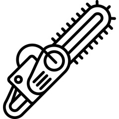 Chainsaw Icon Vector Element