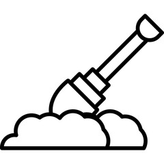 Shovel Icon Vector Element