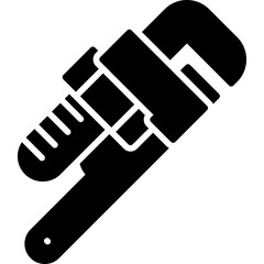 Adjustable Wrench Icon Vector Element