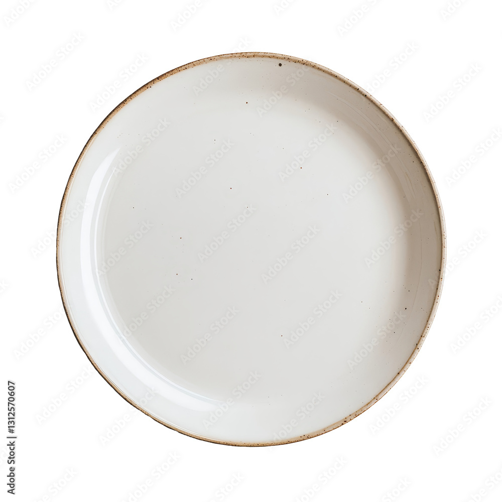 Poster a minimalistic transparent plate set against a clean transparent background creating a serene presen