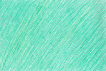 Green pencil hatched texture. Background colored with green pencil.