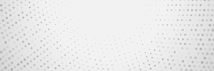 Gray dots pattern background, website banner