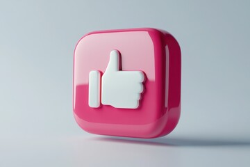 3D Instagram Story Icon Isolated and White Background