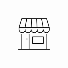 local shop icon sign vector