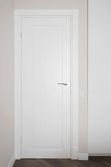 Fototapeta premium White interior door in the room