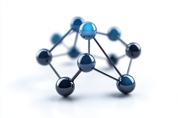 3D Logistics Network Icon Isolated and White Background