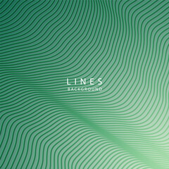 Green wavy lines digital background, website design