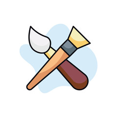 Paint Brushes stock illustration