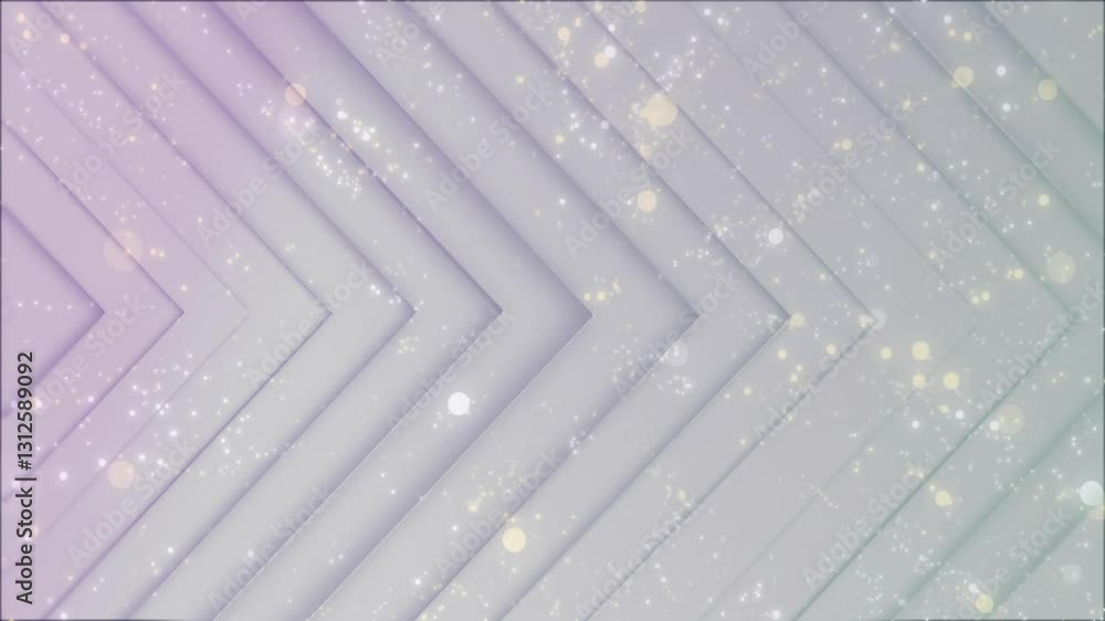 Poster animation of diagonal lines with sparkling light effects in geometric pattern