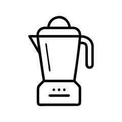 Juicer icon making fresh juice, healthy lifestyle concept