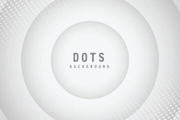 Grey abstract dotted circles background; website design