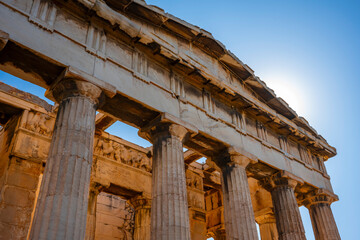 Photo from iconic temple of Hephaestus, Athens historic center, Attica, Greece