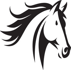 horse head silhouette