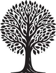 Obraz premium vector tree silhouette isolated