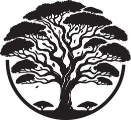 tree silhouette vector