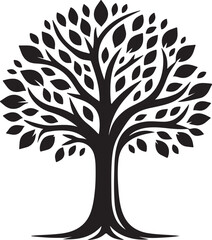 vector tree silhouette