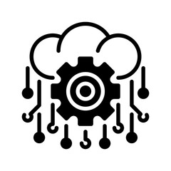 Cloud Computing line icon. Universal creative premium symbol. Vector sign icon logo template. Vector illustration