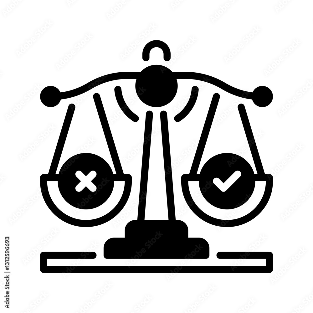 Poster business ethics line icon. linear style sign for mobile concept and web design. outline vector icon.