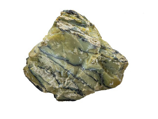 Opal mineral isolated on white