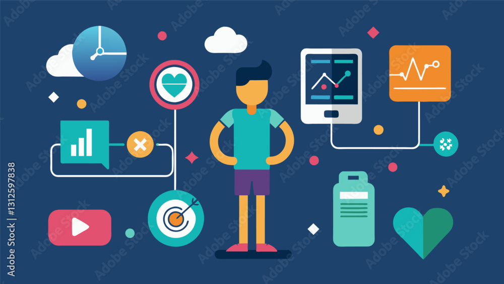 Poster use the data from your fitness tracker to identify patterns and triggers that may contribute to stre