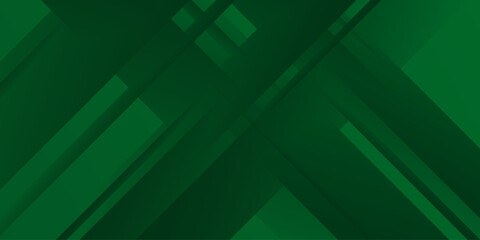 Abstract Geometric Green Background with Diagonal Lines and Gradient. Can Be Used for Cover Design, Poster and Advertising. Eps10