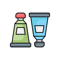 Paint Tubes stock illustration