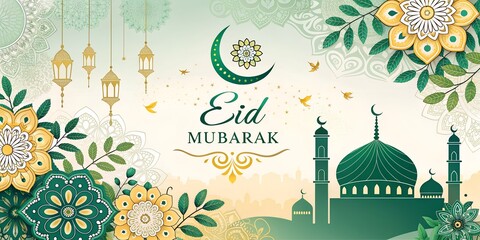 EID MUBARAK greeting card design