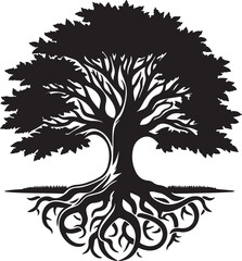 tree silhouette vector