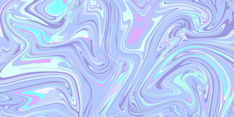 Obraz premium Abstract blue waves and colorful swirls form a vibrant texture design