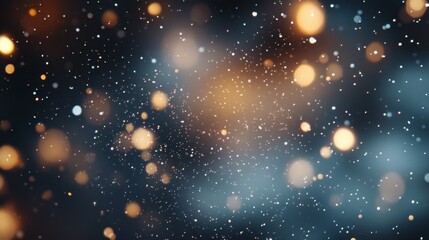background of abstract glitter lights. silver and white. de-focused