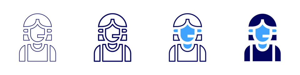 Support priority​ icon in 4 different styles. Thin Line, Line, Bold Line, Duotone. Duotone style. Editable stroke