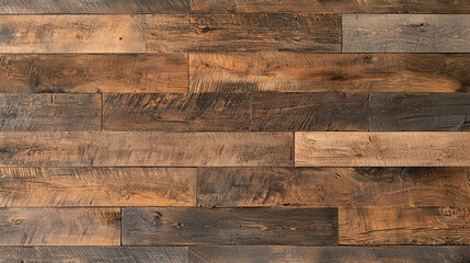 Rustic wooden wall with varied tones showcasing natural textures and grains