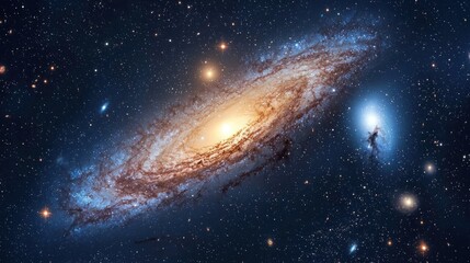 Obraz premium beautiful view of the galaxie