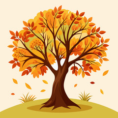 set of forest and park trees for nature design