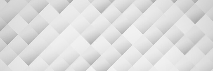 Fototapeta premium Grey diagonal squares pattern background texture