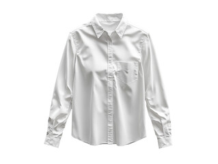 Fototapeta premium classic white long sleeve shirt with pocket, perfect for formal or casual wear