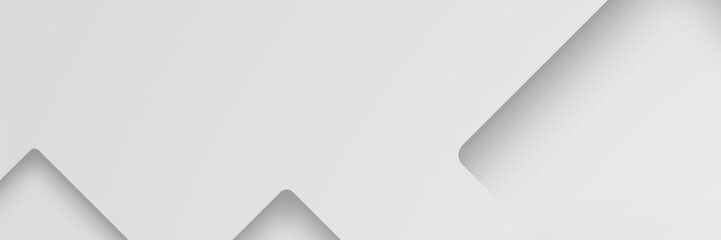 Grey geometric shapes, subtle shadows, minimalist background, website design