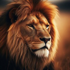 Fototapeta premium Wild Majesty of a Lion
