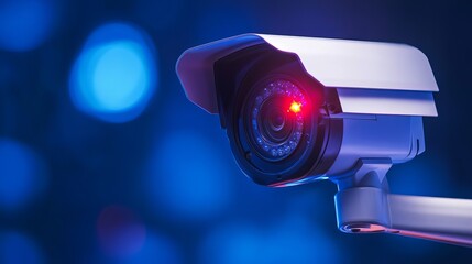 Isolated CCTV Camera Icon for Security Systems
