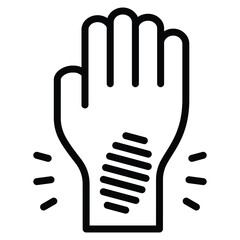 Bruise icon line vector illustration