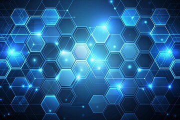 vector hexagon technology background
